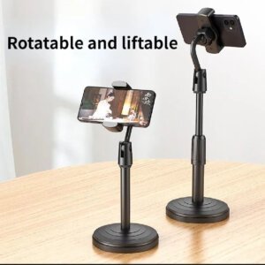 Retractable Mobile Phone Stand Desk Holder for Live Streaming & Video Recording
