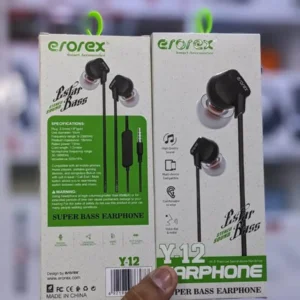 Erorex Y-12 Super Bass Wired Earphones with Microphone