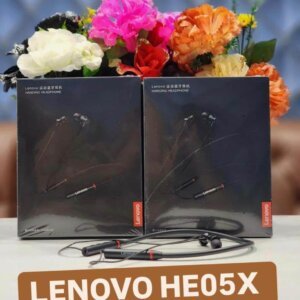 Lenovo HE05X Bluetooth Neckband Wireless Earphones with Magnetic Earbuds, HD Sound & Long Battery Life