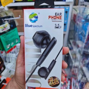 BlueSpectrum F-22 Wired Earphones | 3.5mm Hi-Fi Bass Earbuds with Microphone