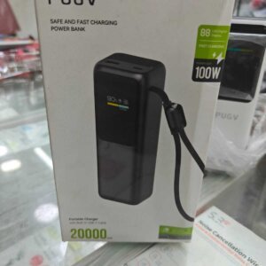 PUGV 20000mAh 100W Fast Charging Power Bank
