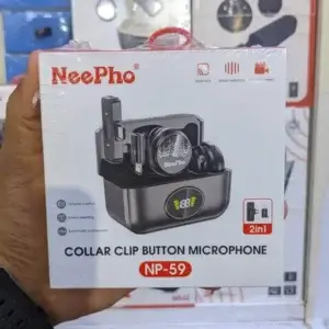 NeePho NP-59 Wireless Collar Clip Button Microphone
